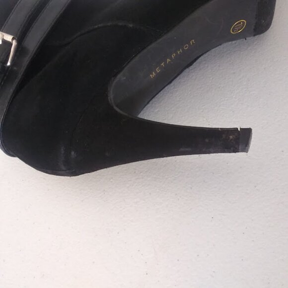 Metaphor women's size 7 1/2 black high heel ankle boots - Picture 9 of 16